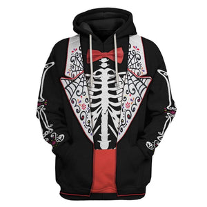 Skeleton Apparel Hoodie For Men And Women