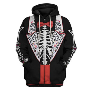 Skeleton Apparel Hoodie For Men And Women