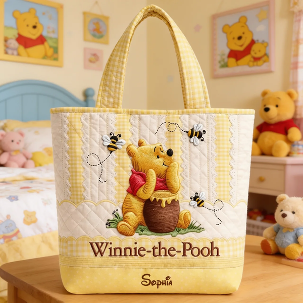 Just Loves Childhood Memories And Friends - Personalized Quilted Tote Bag - Gift For Her