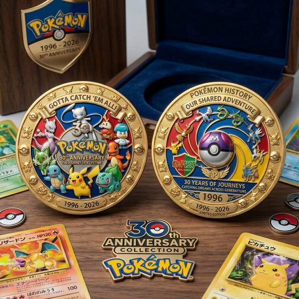 Pocket Monsters Celebrate 30th Anniversary - Personalized Commemorative Coin - Gift For Movie Fans
