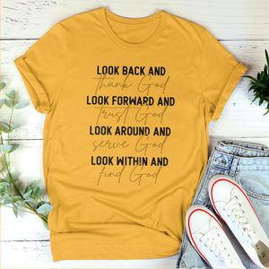 Look Around And Serve God - Classic Christian Unisex T-shirt pt05