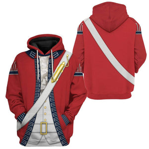 British Red Coat Hoodie For Men And Women