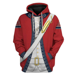 British Red Coat Hoodie For Men And Women