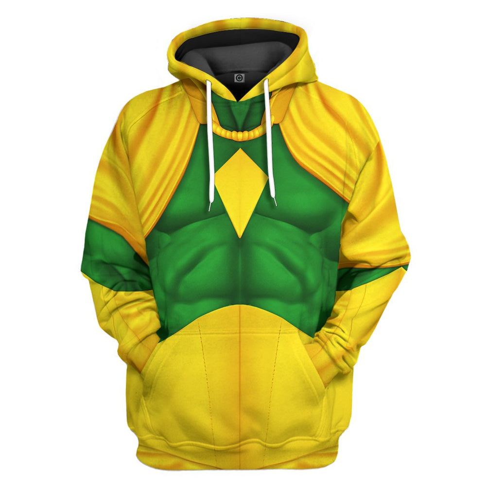 D Mrvl Vision Comic Suit Hoodie For Men And Women