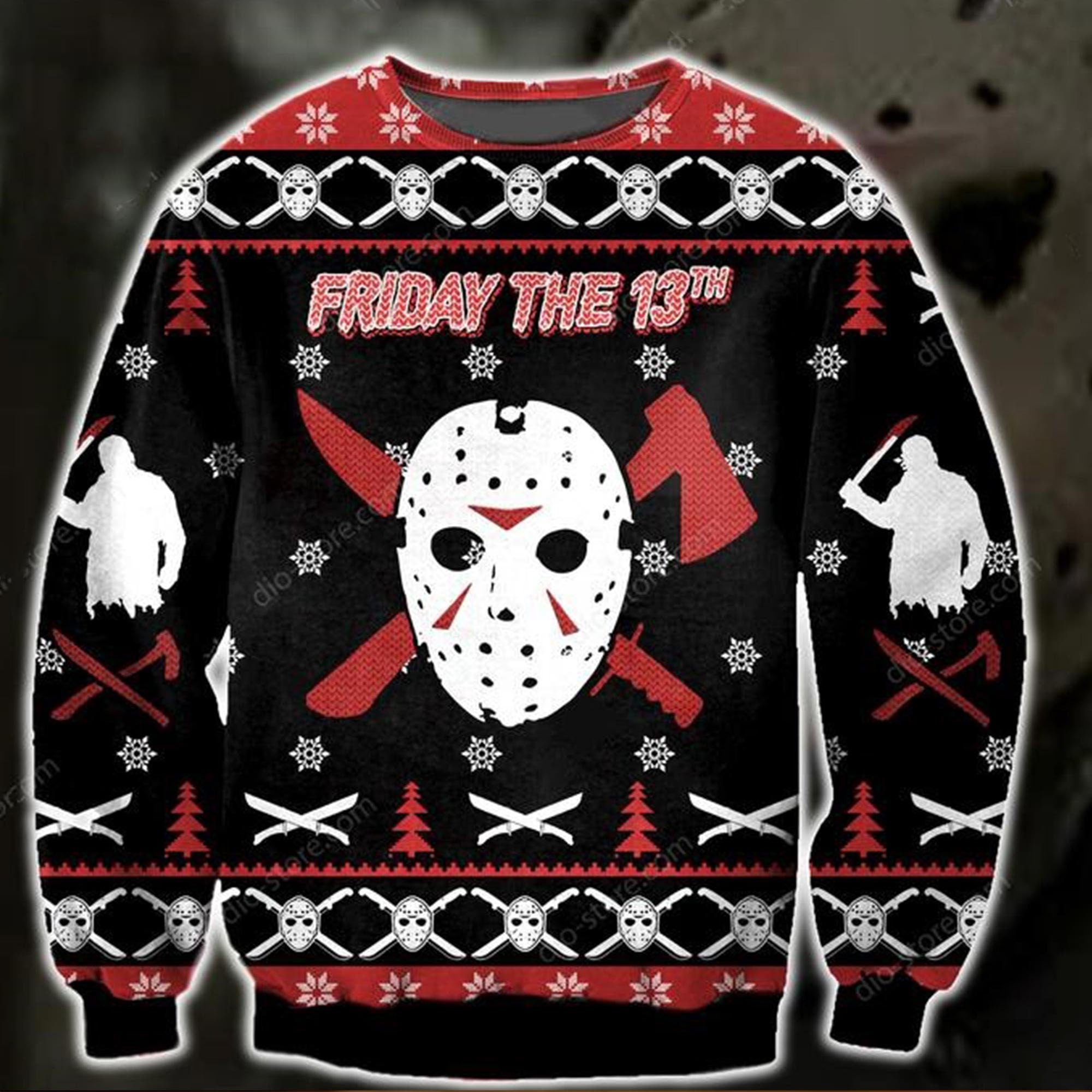 Horror Friday The 13th Jason Voorhees - Ugly Sweater