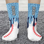 icecream drip design for baseball softball soccer football basketball hockey lover personalized socks 4