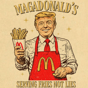 Trump President 2024 Serving Fries Not Lies - Unisex Shirt