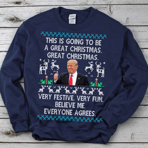 Donald Trump President Christmas 2024 - Unisex Shirt