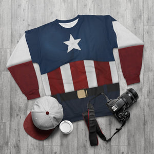 Captain America Stars And Stripes The First Avenger Sweater