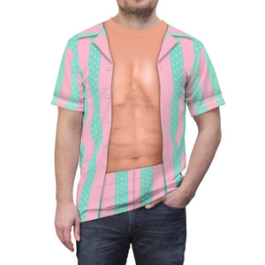 Ryan Malibu Striped Pink And Green Mint Doll Movie T-Shirt