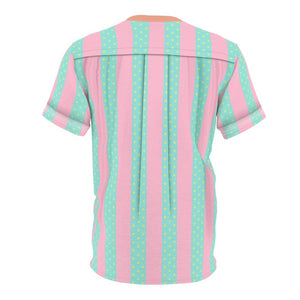 Ryan Malibu Striped Pink And Green Mint Doll Movie T-Shirt