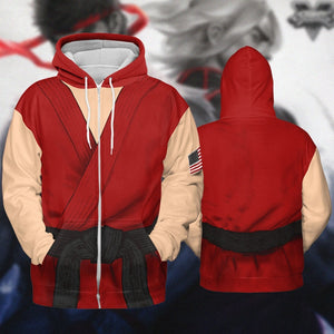 Street Fighter Ken - Costume Cosplay Hoodie