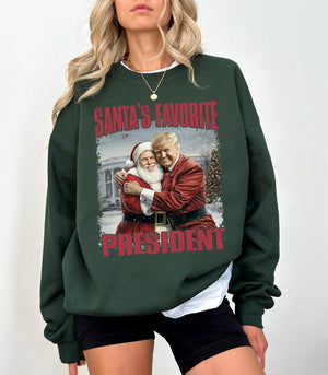 Trump Santa's Favorite President President 2024 - Unisex Shirt