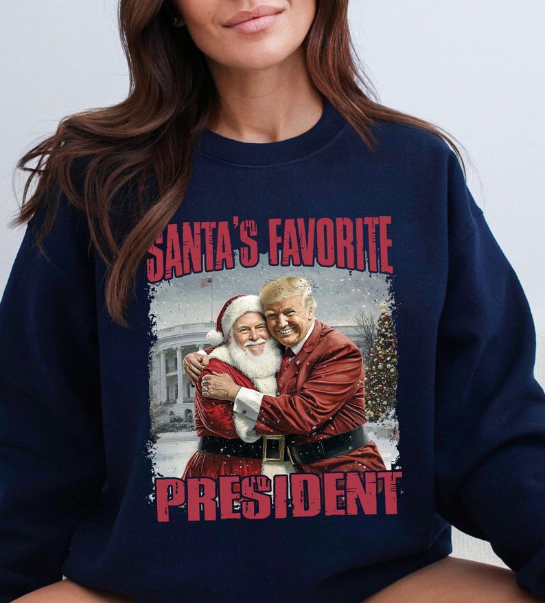 Trump Santa's Favorite President President 2024 - Unisex Shirt