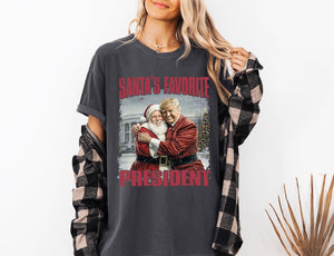 Trump Santa's Favorite President President 2024 - Unisex Shirt