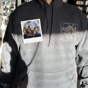 Custom From Photo With Your Pet  - Embroidered Hoodie, Sweatshirt, Tshirt - Gift for Pet Lovers