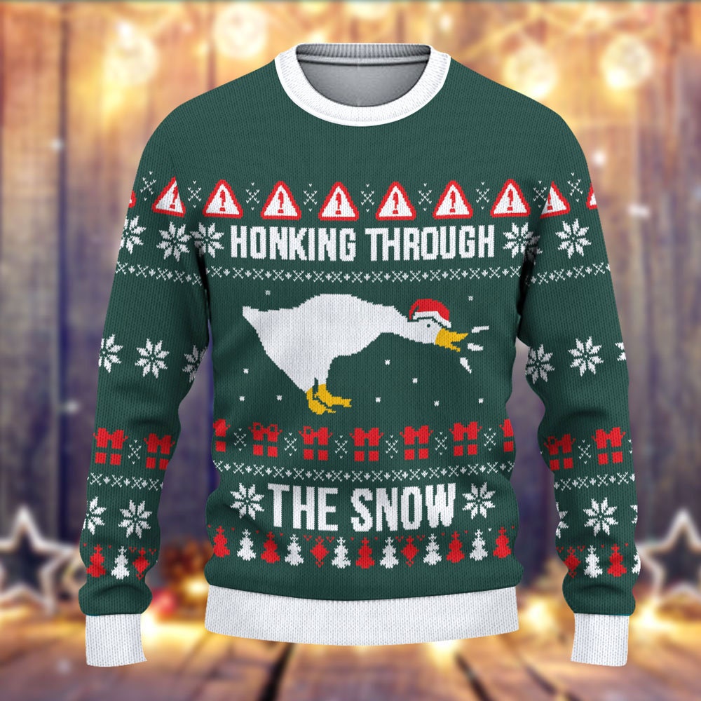 Honking Through The Snow - Ugly Sweater