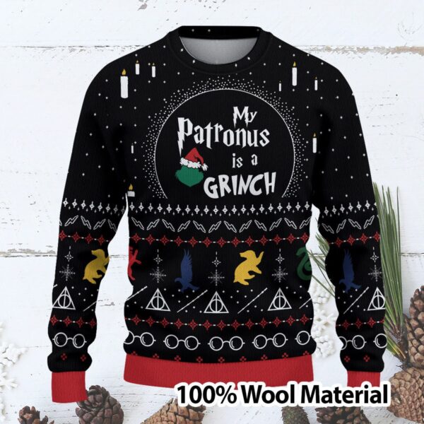My Patronus Is A Grinch Christmas - Ugly Sweater