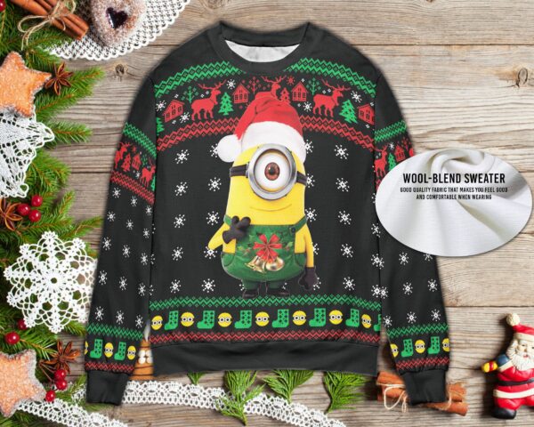 Merry Christmas Minionn 3D Full Printing - Ugly Sweater