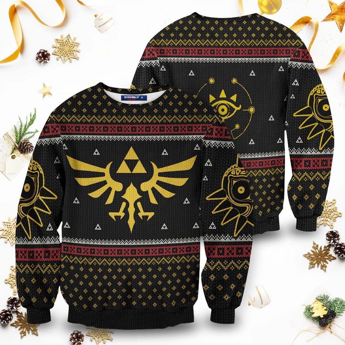 Legend Of Zelda Triforce Xmas - Wool Ugly Sweatshirt