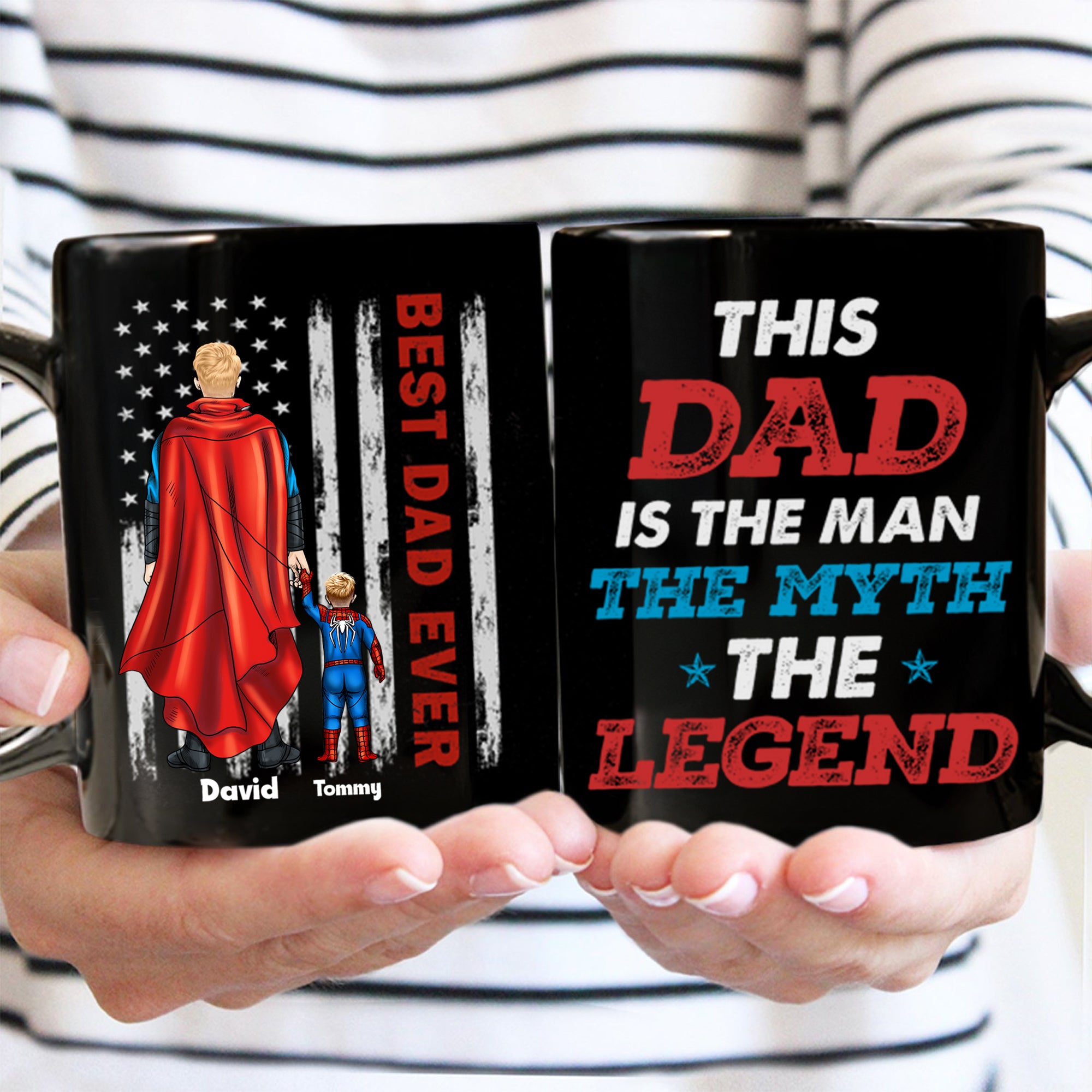 This Dad Is The Man The Myth The Legend - Gift For Dad - Personalized Ceramic Mug - CL02 NA94