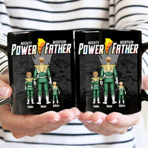 Mighty Morphin Power Father Black Version - Gift For Dad - Personalized Ceramic Mug - CL21 NA94