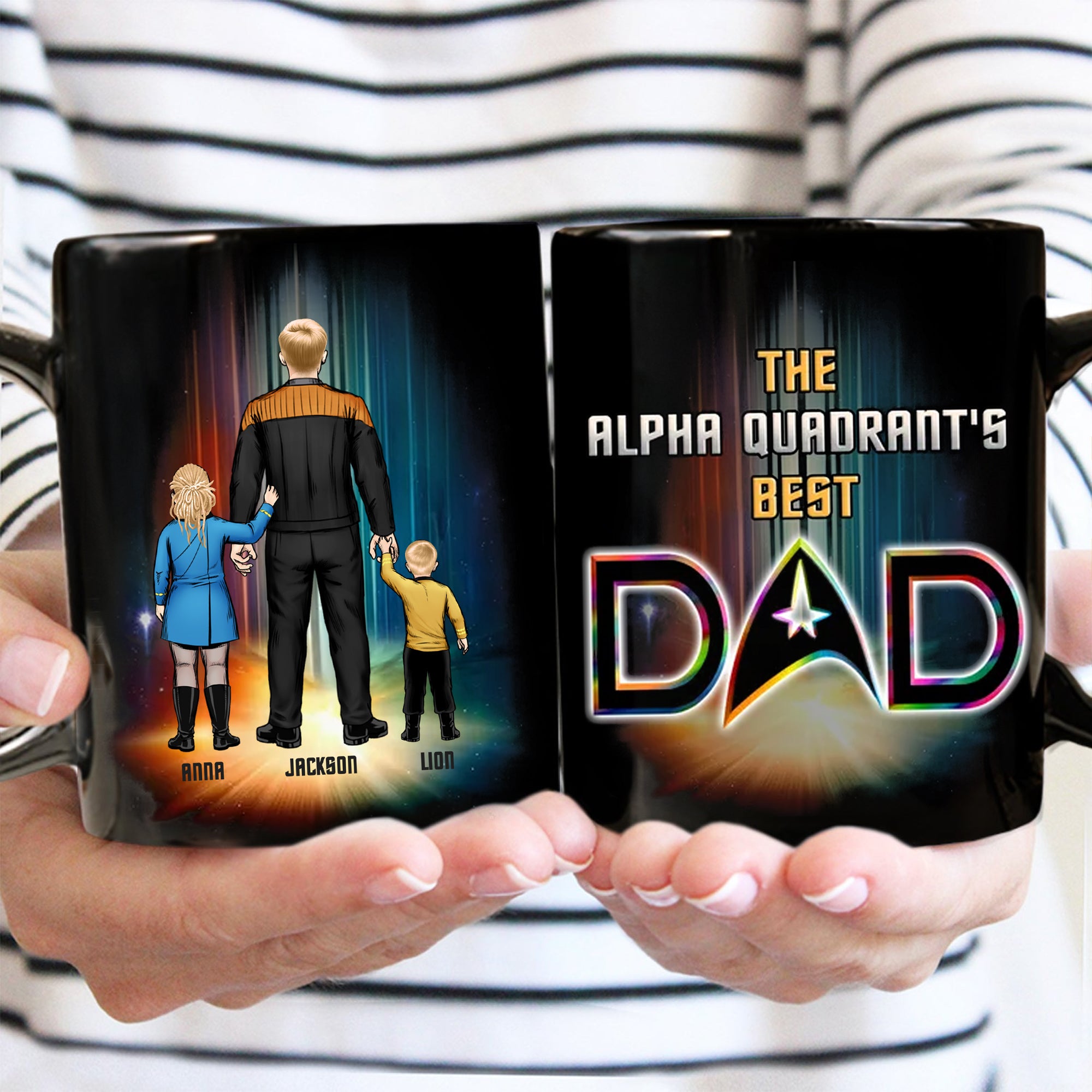 The Alpha Quadrant Best Dad - Gift For Daddy - Personalized Ceramic Mug - CL22 NA94