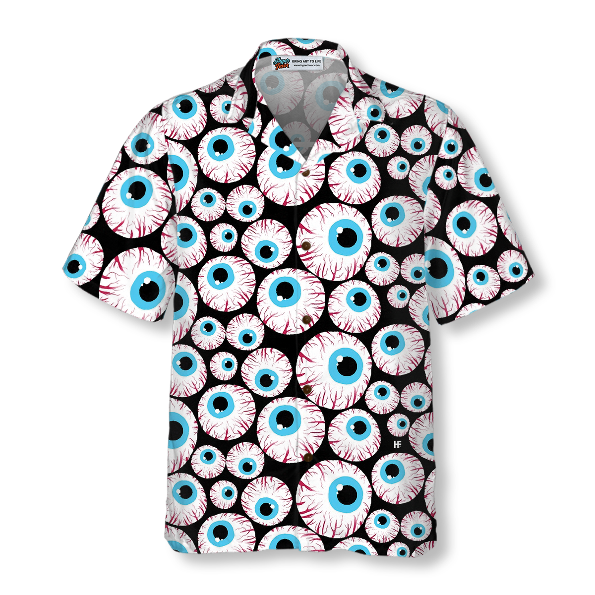 Halloween Creepy Eyeballs Hawaiian Shirt For Men And Women