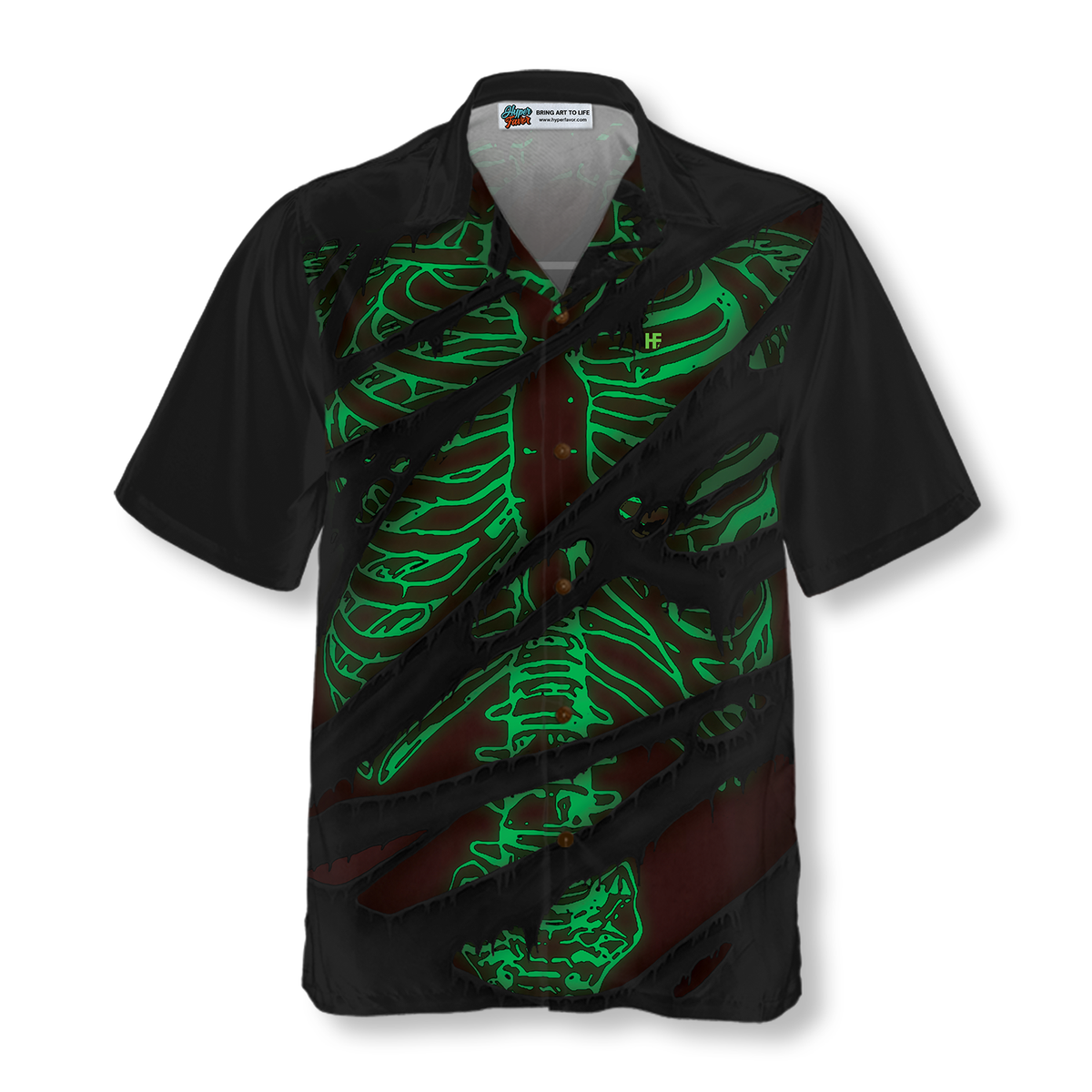 Horror Skeleton Halloween Hawaiian Shirt For Men And Women