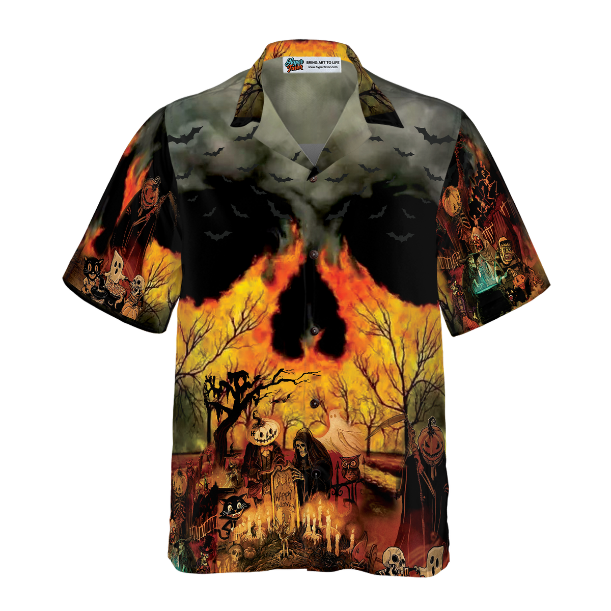 Party At Halloween Night Hawaiian Shirt For Men And Women