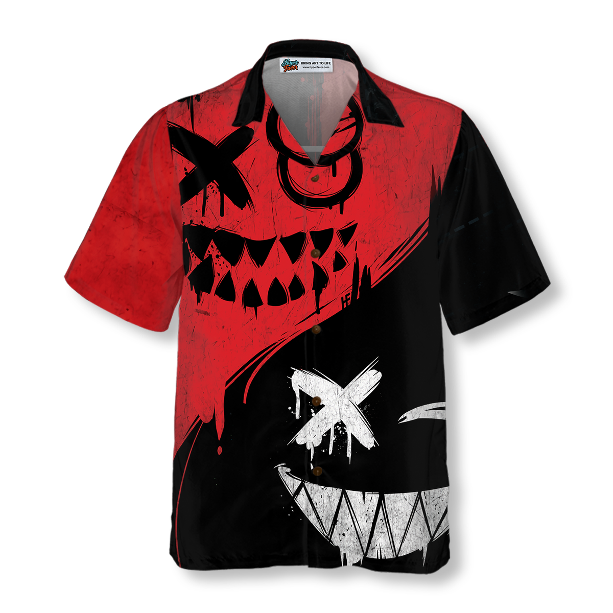 Halloween Evil Smile Hawaiian Shirt For Men And Women