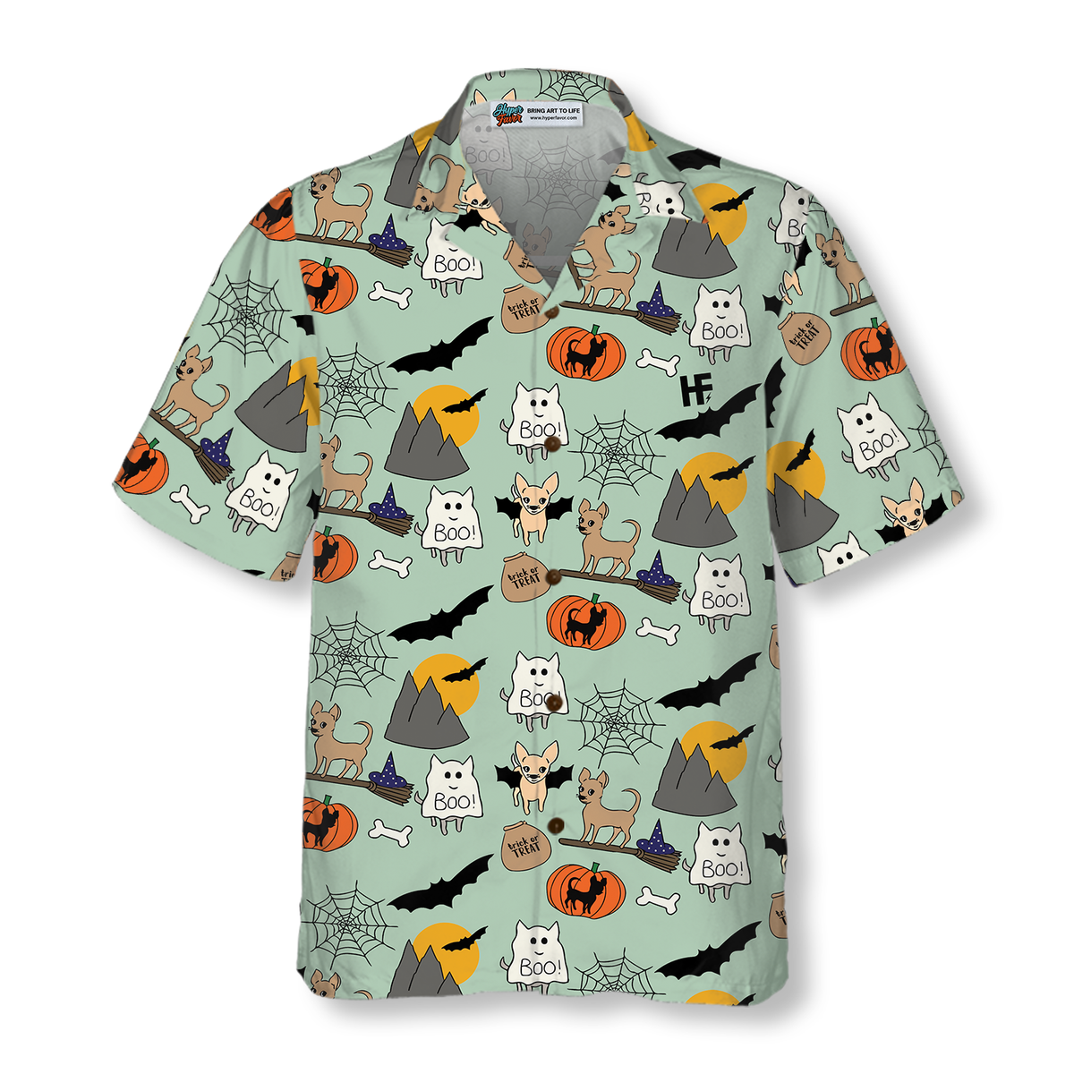 Halloween Chihuahua Hawaiian Shirt For Men And Women