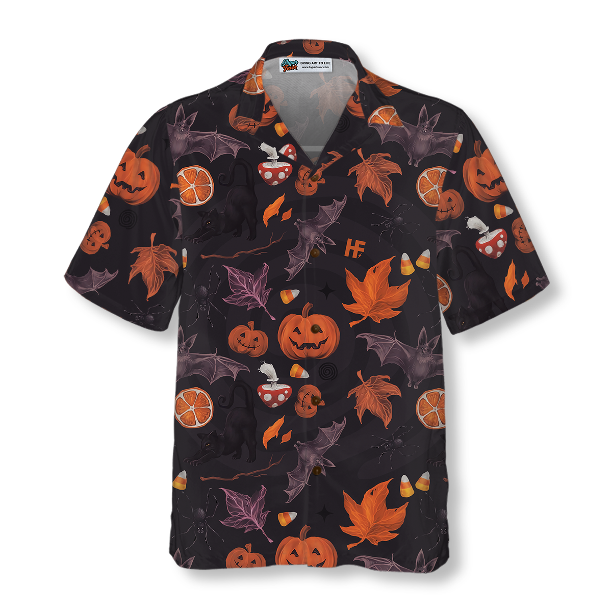 Halloween Spooky Art Hawaiian Shirt For Men And Women