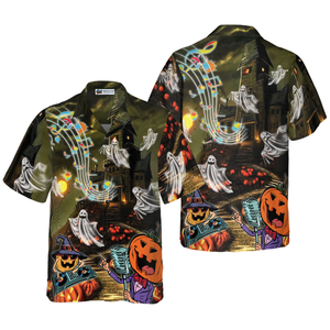 Music Night Halloween Hawaiian Shirt