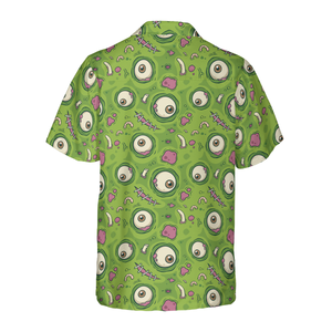 Creepy Halloween Zombie Skin Hawaiian Shirt