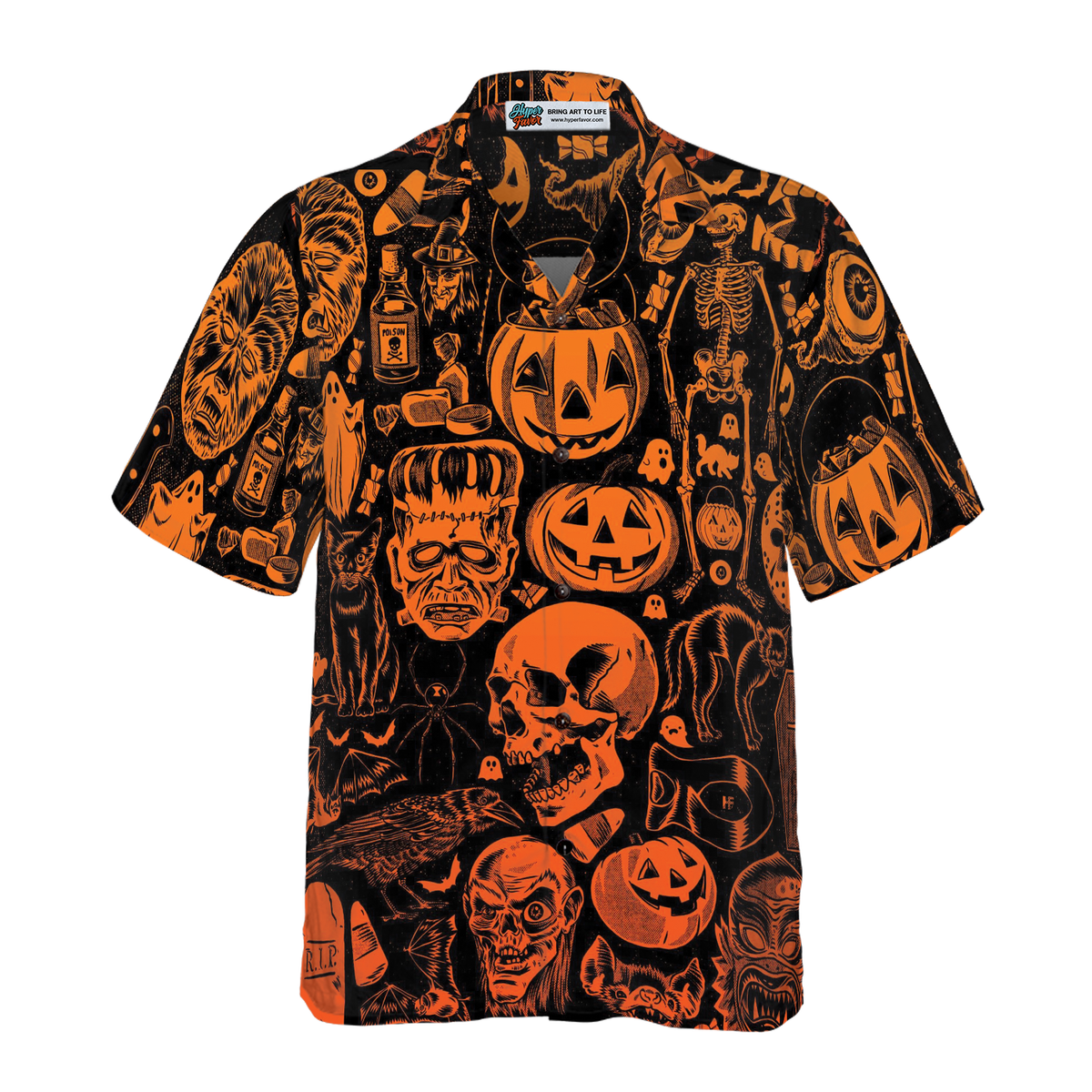 Scary Halloween Monsters Halloween Hawaiian Shirt