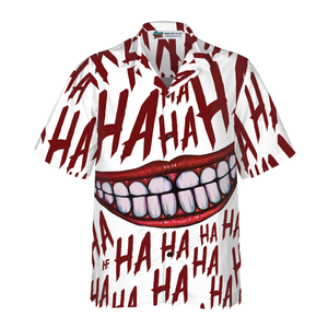 Scary Halloween Clown Smile Hawaiian Shirt