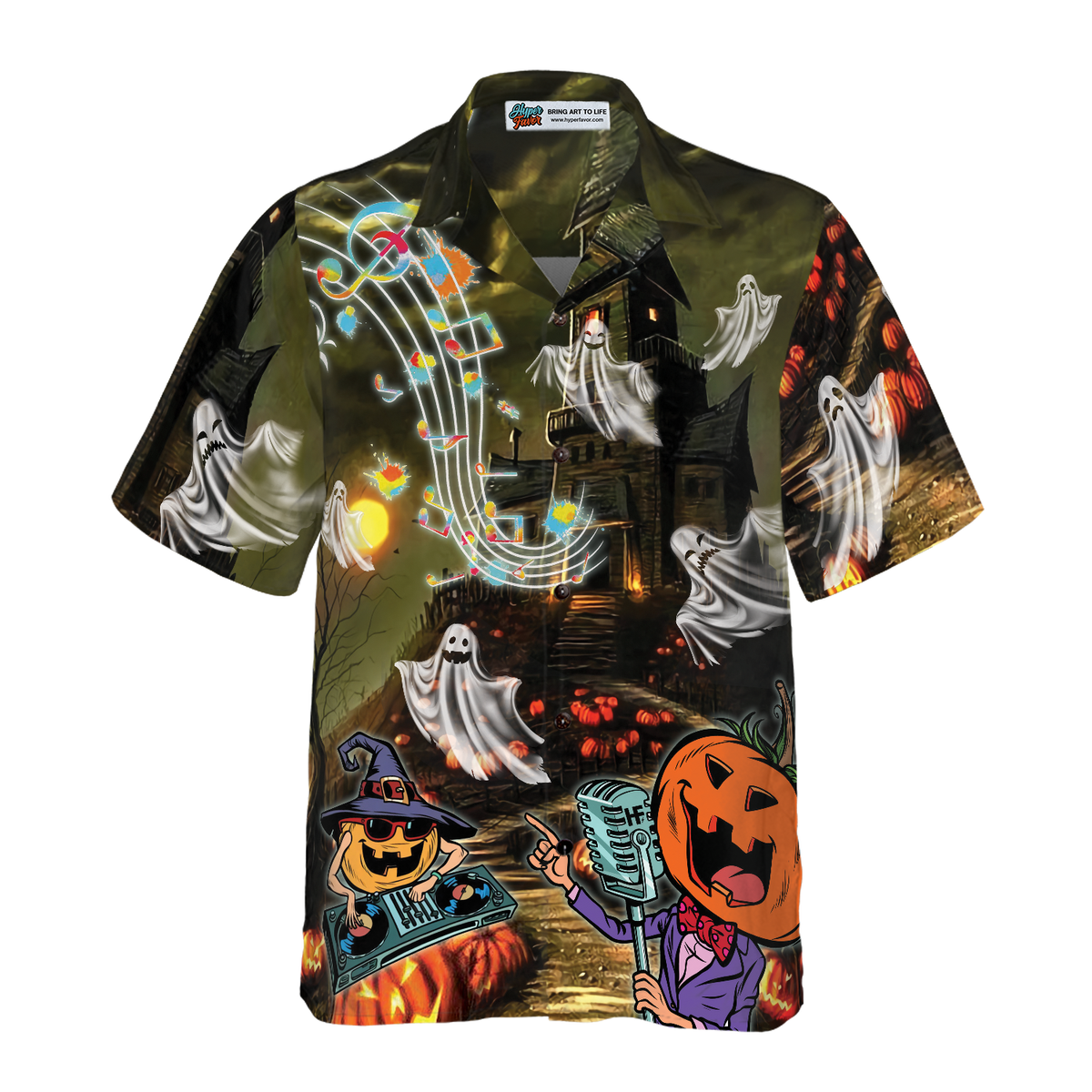 Music Night Halloween Hawaiian Shirt