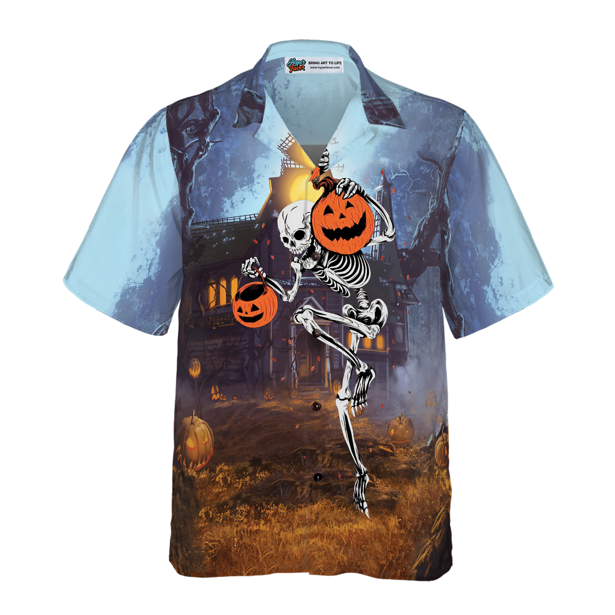 Skeleton Knows How To Dance Halloween Hawaiian Shirt