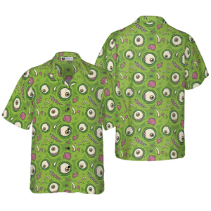 Creepy Halloween Zombie Skin Hawaiian Shirt