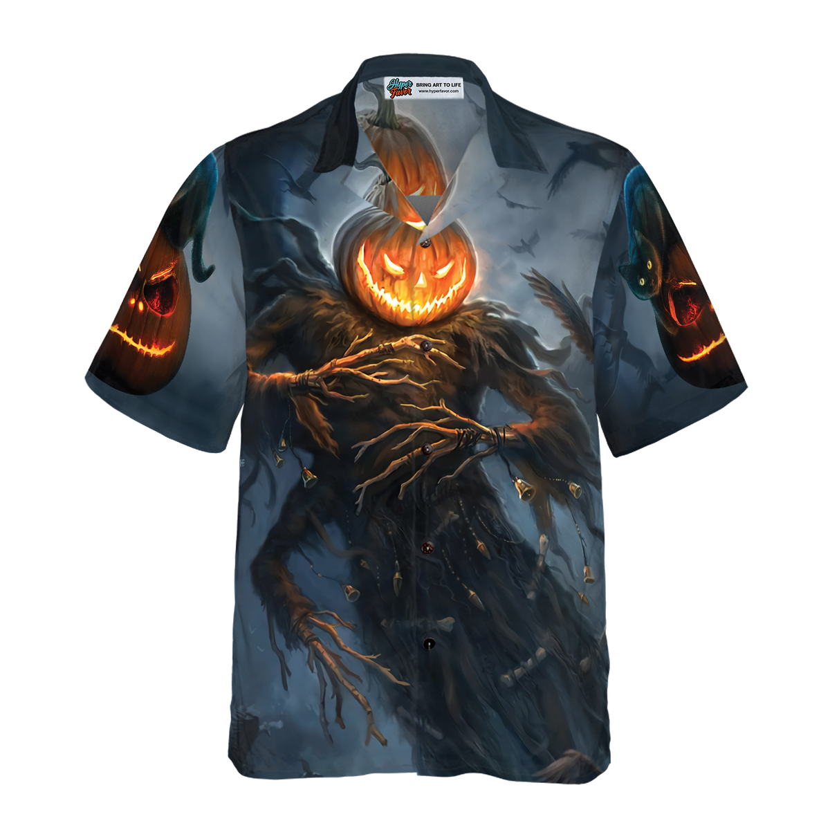 Pumpkin Cat Monster Halloween Hawaiian Shirt