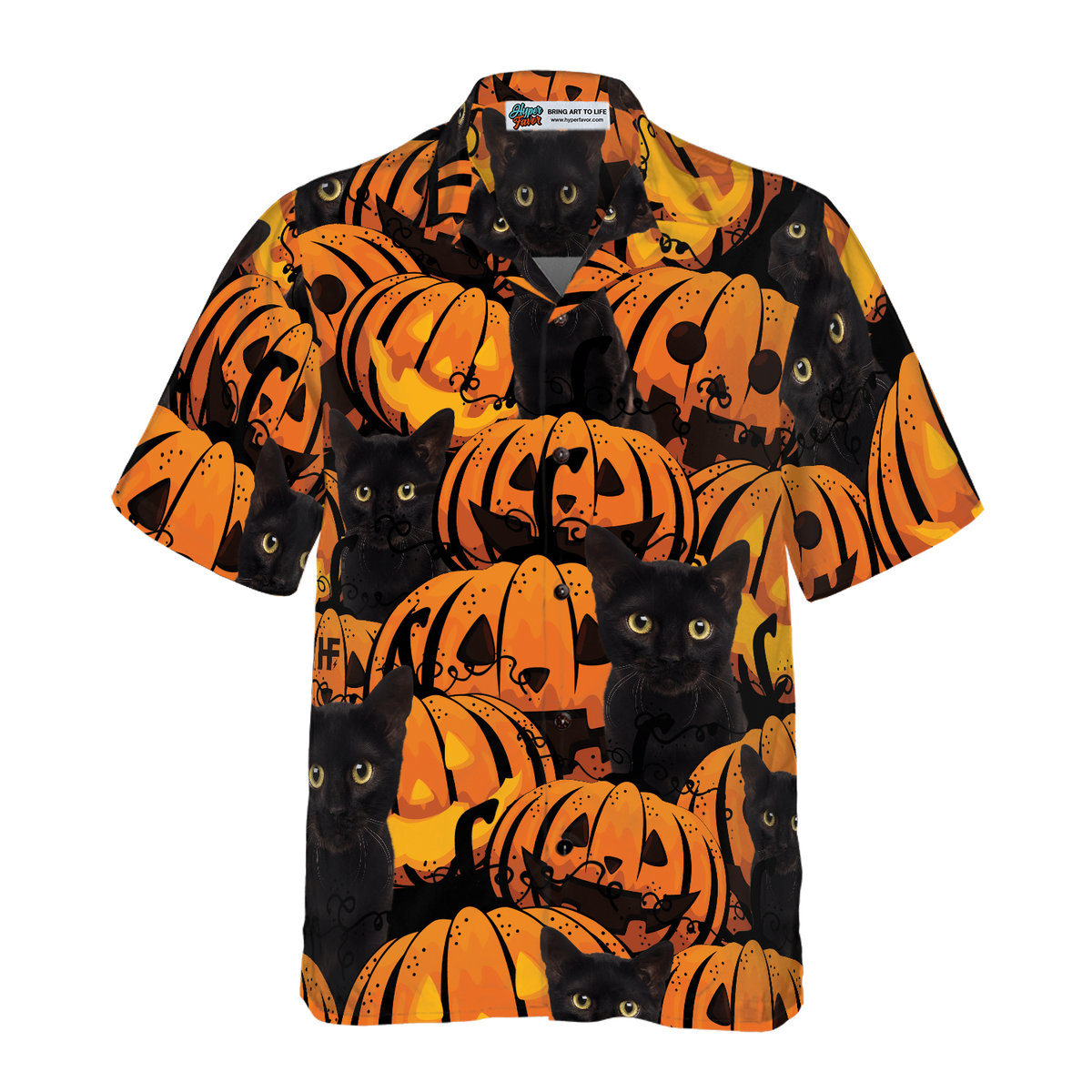 Pets And Halloween Pumpkin Custom Hawaiian Shirt