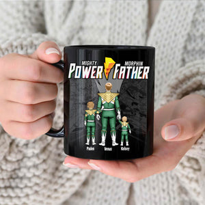 Mighty Morphin Power Father Black Version - Gift For Dad - Personalized Ceramic Mug - CL21 NA94