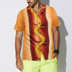 Funny Halloween Hotdog Don't Look For Love Hawaiian Shirt