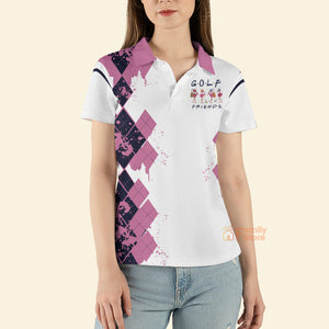 FamilyStore Golf Friends Flamingo V2 - Women Polo Shirt