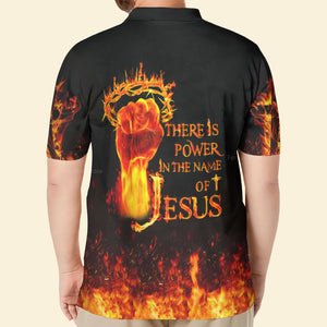 There Is Power In The Name Of Jesus Polo For Men