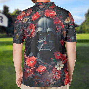 Star Wars Darth Vader Flower Polo Shirt - Gift For Fans