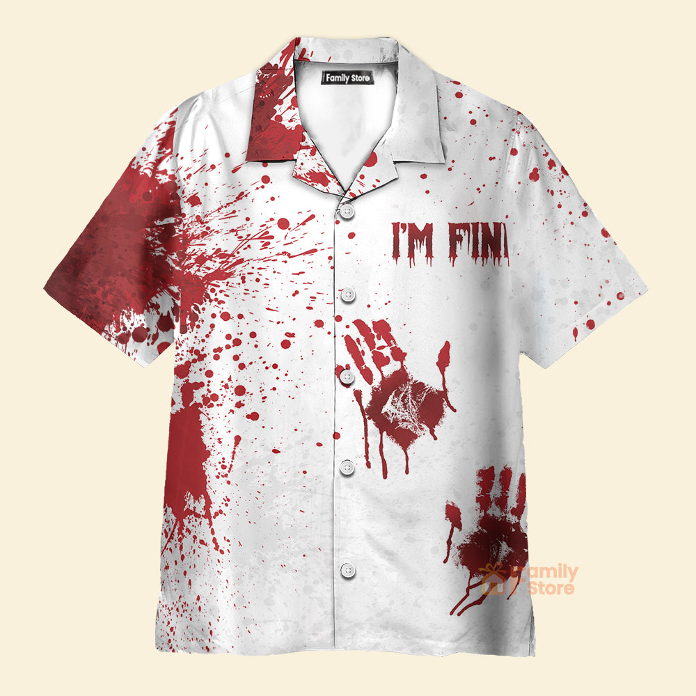 FamilyStore Halloween Blood Splatter - Hawaiian Shirt