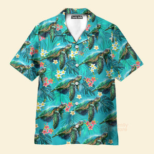 Turtle Love Beautiful Life - Hawaiian Shirt