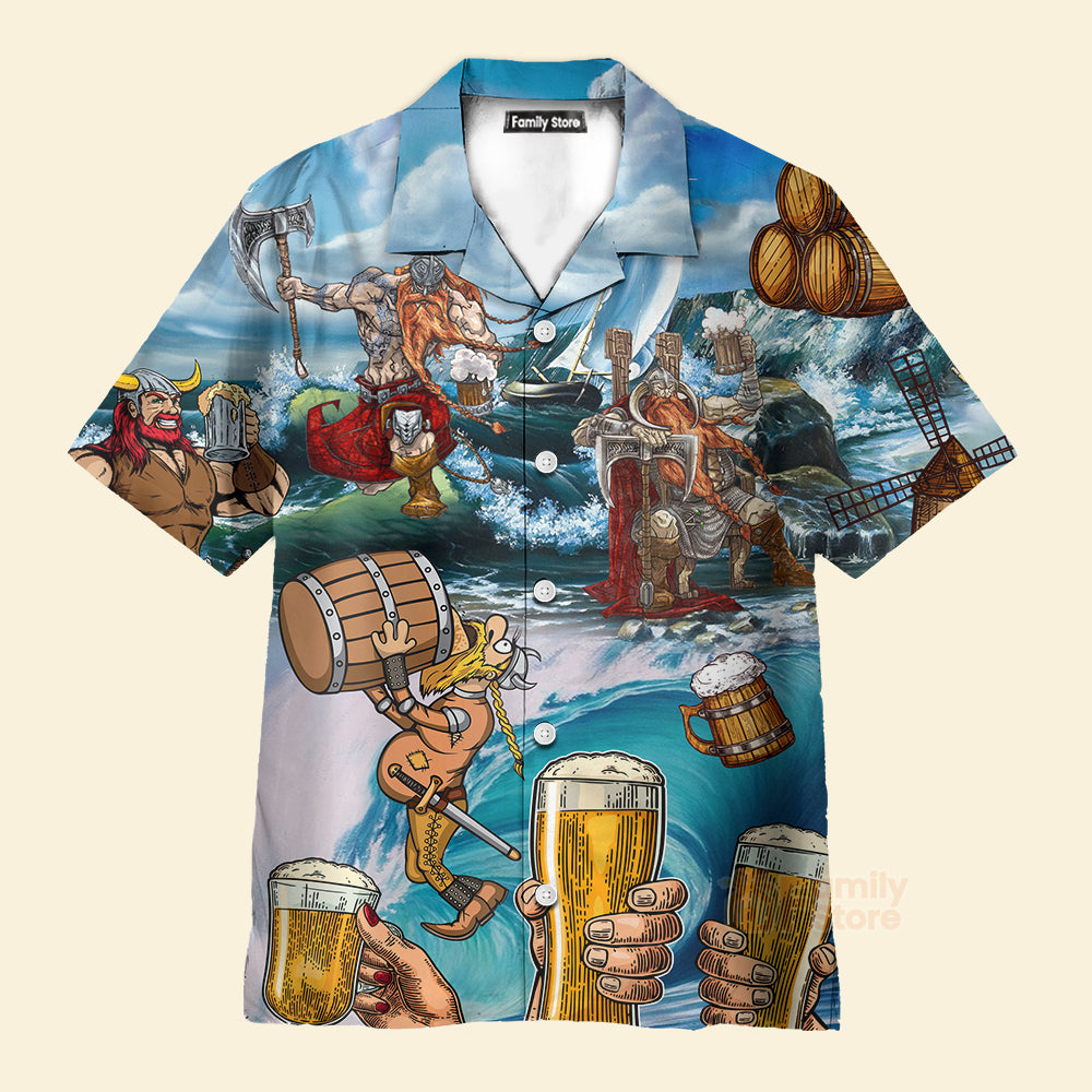 Viking Beer Style I Love It And I Drink It Hawaiian Shirt